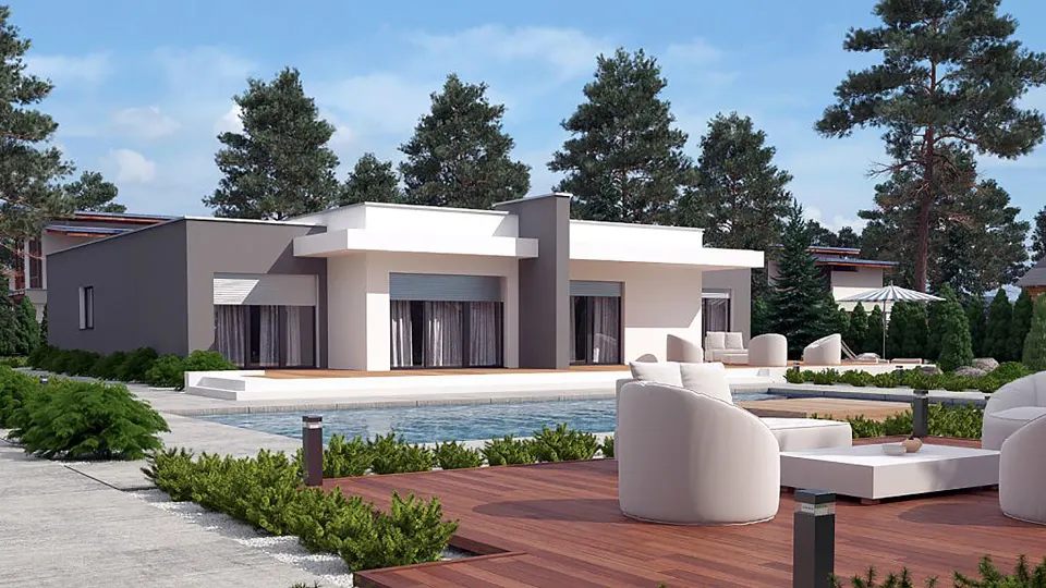 Montažna kuća Marta, 96 m², Steco Centar