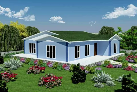 Монтажна куќа Prefabricated House Plan 114m2, 114 m², Sweet Home Prefabricated