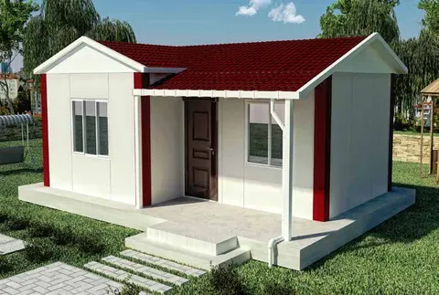 Монтажна куќа Prefabricated House Plan 40m2, 40 m², Sweet Home Prefabricated