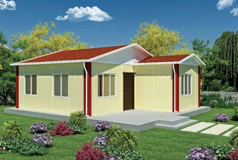 Монтажна куќа Prefabricated House Plan 49m2, 49 m², Sweet Home Prefabricated