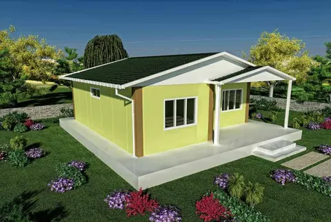 Монтажна куќа Prefabricated House Plan 62m2, 62 m², Sweet Home Prefabricated