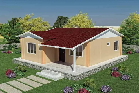 Монтажна куќа Prefabricated House Plan 68m2, 68 m², Sweet Home Prefabricated