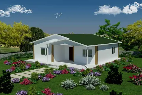 Монтажна куќа Prefabricated House Plan 82m2, 82 m², Sweet Home Prefabricated