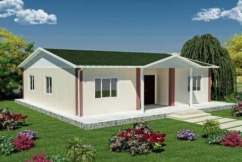 Монтажна куќа Prefabricated House Plan 95m2, 95 m², Sweet Home Prefabricated