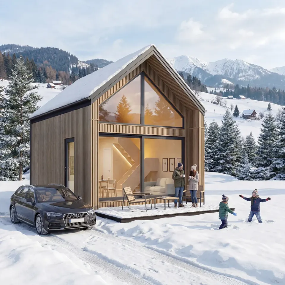 Montažna kuća Wood 36, 36 m², ZerroMax